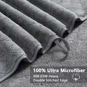 Green Essen 4 Pack Oversized Bath Towel Sets 700 GSM Soft Shower Towels 35 x 70 Inches Quick Dry Bath Sheets Highly Absorbent Bath Towel Clearance for Bathroom Spa Hotel Gym(Dark Grey)