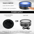 thumbnail image 4 of HLONK LED Light Base Touch Control Light Display Base LED Display Base 2 Power Supply Modes LED Lamp Base Flat LED Light Display Base for Home Party, 4 of 10