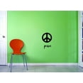 thumbnail image 1 of Custom Decals Peace Wall Art Size: 16 X 24 Inches Color: Black, 1 of 1