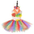thumbnail image 5 of Girls Tropical Luau Party Dress & Tutu Set, 2 Sizes (Girls, Baby) for Beach Bonfire Dance Performance and Theme Celebration, 5 of 5