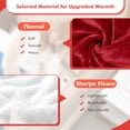 thumbnail image 3 of Costway 50" x 60"Electric Heated Blanket Throw Reversible Flannel & Sherpa Blanket Red, 3 of 10