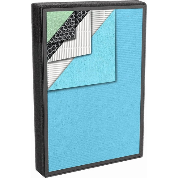 P500_F2 - Universal Replacement Filter, Compatible with Colzer, Mooka, UNbeaten, Hosome, Elechomes, Simpure Air Purifiers for Home