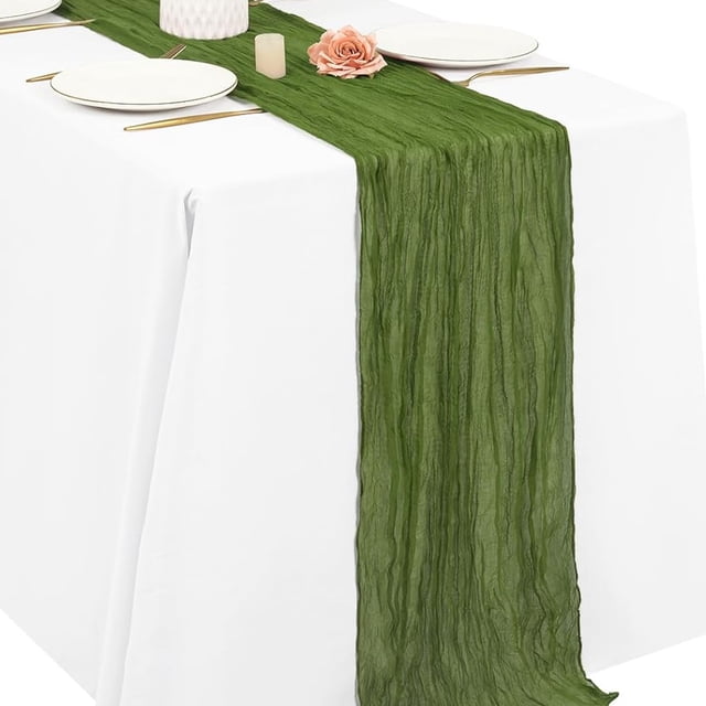 Mantel de gasa bohemio de color rosa empolvado para mesa, mantel rústico transparente para decoración de bodas, despedidas de soltera y fiestas