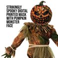 thumbnail image 3 of Morph Scarecrow Pumpkin Boys Halloween Costume for Boy Brown Medium, 3 of 4