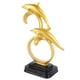 thumbnail image 5 of Estatuilla de delfín, Color dorado, elegante, Simple, duradera, resina, decoración de delfines ampliamente utilizada para gabinete de oficina familiar, 5 of 5
