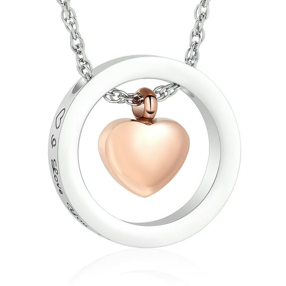 Circle of Life urn necklace for ashes for women Men memorial necklaces for ashes