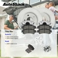 thumbnail image 3 of AutoShack Front Vented Coated Brake Rotors + Calipers 4-PC Brake Kit Replacement for 2002-2016 Subaru Impreza 2005-2006 Saab 9-2X 2003-2004 Subaru Legacy ArmorStop 10.89" (276.6 mm), 3 of 5