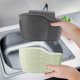 thumbnail image 3 of Soporte de esponja para colgar en la cocina, organizador de carrito de fregadero de goma ajustable, escurridor de líquido para lavar platos, estante para cepillos, cesta de drenaje Namotu HQ-186, 3 of 3