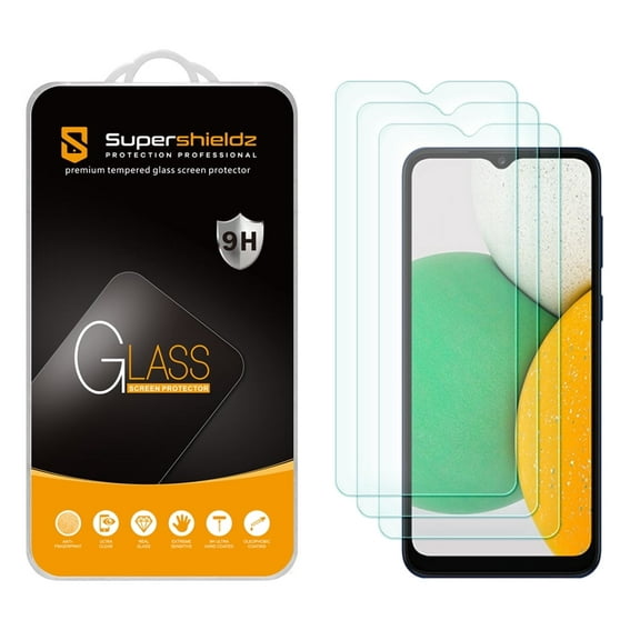 (3 Pack) Supershieldz Designed for Samsung Galaxy A03s Tempered Glass Screen Protector, Anti Scratch, Bubble Free