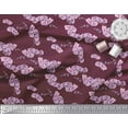thumbnail image 2 of Soimoi Polyester Crepe Fabric Orchid Floral Print Fabric by The Yard 42 Inch Wide, 2 of 3