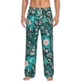 thumbnail image 2 of Kdxio Lephants in the Jungle Print Men's Sleep Pajama Pant Lounge Pants with Pockets, 2 of 8