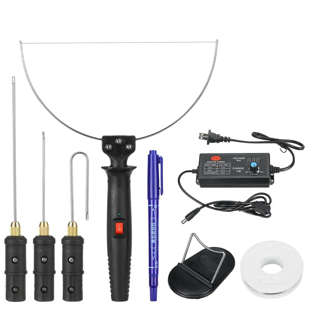 3in1 Electric Styrofoam Cutting Wire Adjustable Temperature Foam Cutting Machine Thermal Knife for Foam Cutter Blade Die cutter