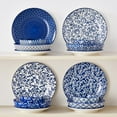 thumbnail image 5 of MALACASA 16 Piece Dinnerware Set for 4, Hand Painted Blue and White Porcelain Dish Set, Plates and Bowls Sets Safe for Dishwasher, Dishes, 5 of 8
