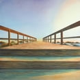 thumbnail image 2 of Atelier B Art Studio 15x15 Gold Ornate Wood Framed with Double Matting Museum Art Print Titled - FOOTBRIDGE, 2 of 4