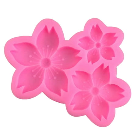 

Cherry Flower Shape DIY Reusable Baking Moulds Baking Gadget for Cake Decoration
