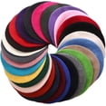 thumbnail image 3 of Otoño Invierno boinas de lana artista gorro cálido Retro liso Color sólido elegante señora todas las gorras combinadas, 3 of 4