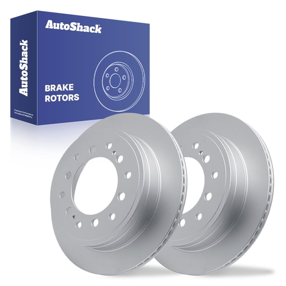 AutoShack Rear Brake Rotors | Replacement For 2010-2014 Toyota FJ Cruiser 2010-2024 4Runner 2010-2023 Lexus GX460 2.7L 4.0L 4.6L V6 V8 4WD AWD RWD | Coated | 2-PC Set | ArmorStop