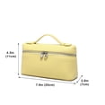 thumbnail image 4 of Bandolera Rejolly L19 para mujer, piel, color amarillo claro, 4 of 7