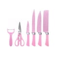 thumbnail image 1 of Juego de Cuchillos Acero Inoxidable 6ps Rosa, 1 of 5