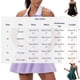 thumbnail image 4 of TaTaai Women‘s Halter Collar Tennis Dress, Sleeveless Bodycon Short Athletic Dress, Quick Dry Running Yoga Skort, Outdoor Gym Workout Wear Gift, 4 of 7