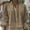 Khaki, variant on MORTTIC Women's Ruffle Flare Sleeve Blouse Loose Fit Button-Down Shirt with Pleated Detail for Spring and Fall Khaki，XXL