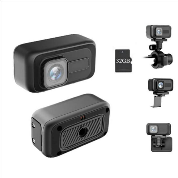 2K HD WiFi Dash Cam with App Control, Waterproof Motorcycle Camera with G-Sensor, Loop Recording & 128GB OTG Storage, USB Powered Dash Camera for Car, Bike & E-Bike