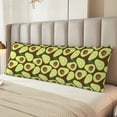 thumbnail image 6 of Lsque Avocado Body Pillow Case Cover,Ultra-Soft Microfiber Bed Pillow Cases 20x54 inches,Elegant Bedding,Breathable Durable Pillow Cover with Envelope Closure, 6 of 8