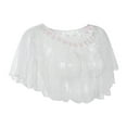 thumbnail image 2 of Chal de Mujer, Capa de Chal de Lentejuelas, Vestidos de Bufanda de Chal Informal Ropa de Moda Chal de Novia de Lentejuelas Capa de Noche para Baile de, 2 of 7
