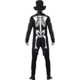 thumbnail image 2 of Smiffys Mens Seor Skeleton Day Of The Dead Costume, 2 of 3