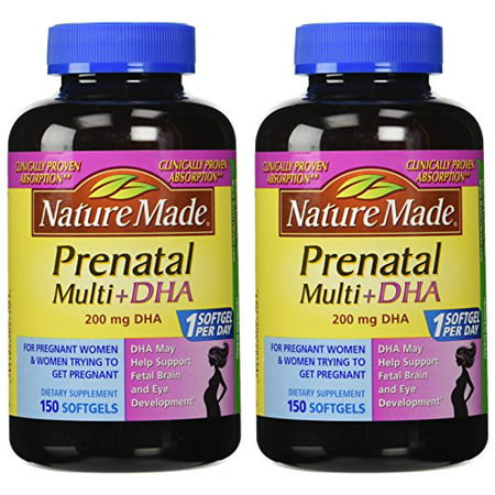 UPC 031604028008 product image for Nature Made Prenatal Multi + Dha, 200mg, 300 Softgels | upcitemdb.com