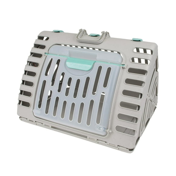SportPet Designs Transporteur de Chat Pliable de Voyage - Porte d'Entrée en Plastique Pliable Collection, Lit Imperméable