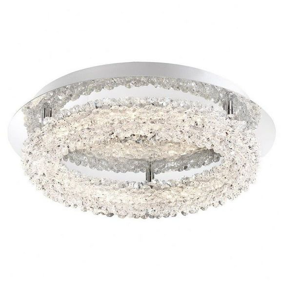 Contemporary Led Flushmount with Clear Crystal 5 inches Ceiling Mount Bailey Street Home 79-Bel-2772874