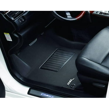 3D MAXpider 2014-2015 Fits Jeep Cherokee Kagu 1st Row Black Carbon Fiber Embossed Pattern Floor Mat L1JP01011509