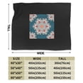 thumbnail image 3 of DouZhe Ultra-Soft Micro Fleece Lightweight Flannel Bed Blanket, Colorful Geometric Flowers Print Cozy Warm Throw Blankets, 60"x50", 3 of 7