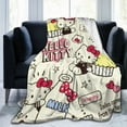 thumbnail image 6 of Hello Kitty Throw Blanket, Cozy Flannel Blankets For Boys Girls, Super Soft Warm Blanket For Couch Sofa Bed, 6 of 9