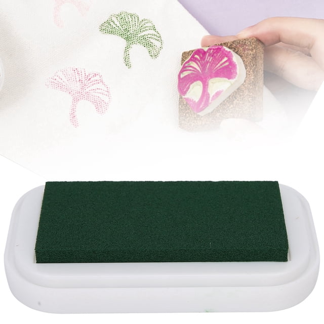 DIY Ink Pad Pad Colored Sponge Washable for Rubber Stamping on Paper Cloth Wood with Embossing Powder Effect