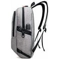 thumbnail image 6 of Cyber Bags Laptop up to 15.6 in Backpack USB Pocket Travel Computer Bag, Gray, 6 of 8