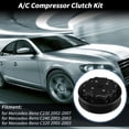thumbnail image 3 of Kit de embrague del compresor de aire acondicionado Unique Bargains para Mercedes-Benz C230 2002-2007 para Mercedes-Benz C240 2001-2003 7SEU16C/7SEU17C compresor 6 ranuras 1 juego, 3 of 6