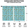 thumbnail image 2 of Blackout Kids Curtains,Excavator and Hard Hat Blue Pattern Children's Insulated Curtains Set Of 2,Bedroom Essentials,Toddler Room Decor 42"x54", 2 of 5