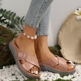 thumbnail image 3 of IUJSOY Women's Fashion Orthotic Slides Lightweight Athletic Thick Cushion Slippers with Arch Support, 3 of 9
