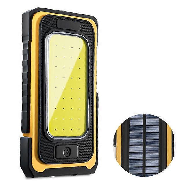 Linterna de trabajo solar portátil shaofei Con gancho magnético Color amarillo