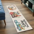 thumbnail image 3 of Runner Rug 2'x6', Fall Pumpkins Washable Non-Slip Hallway Runner Rugs, Thanksgiving Autumn Gnomes Truck Leaf Bedside Rugs Floor Mats Carpet Runners for Kitchen Bathroom Laundry Room, 3 of 8