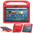 thumbnail image 7 of Allytech Kids Case for Amazon Fire Max 11 Case 13th Gen 2023 Released 11" Tablet, EVA Lightweight Kids Friendly Handle Stand Shockproof Case for Girls Boys Kids - Red, 7 of 7
