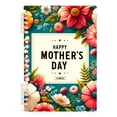 thumbnail image 2 of Mother's Day Flowers Floral Ring Binder Notebook Journey Note Diary College Ruled Spiral Notebook Study Loose Leaf Paper A5 60 Pages, 2 of 8