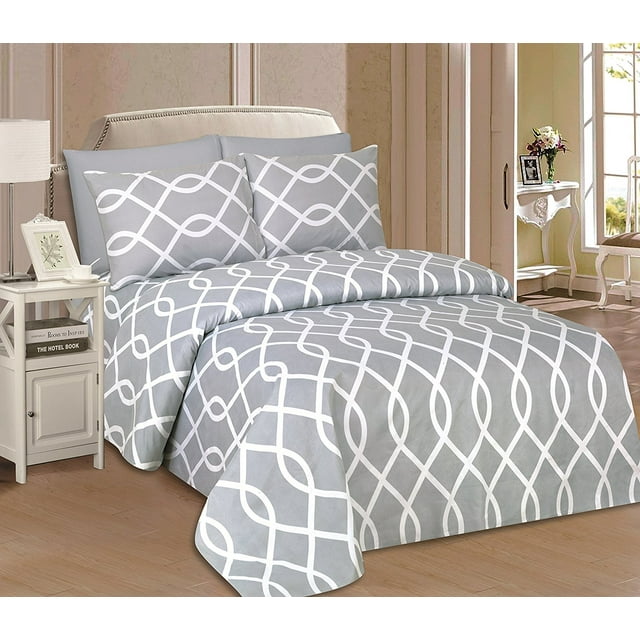 Beverly Hills 1800 Series Ultra Soft Printed 6 PC Sheet Set (King, Felix)