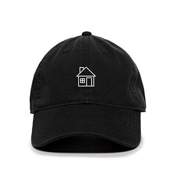 Tech Design Sweet Home Baseball Cap Embroidered Cotton Adjustable Dad Hat Black