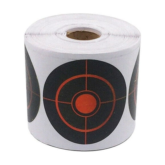 Roll 100Pcs Roll Splatter Target Sticker Strong Adhesive Shooting Splatter Targets Stickers Splatterburst Targets 7.5cm Diameter
