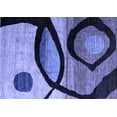 thumbnail image 1 of Ahgly Company Indoor Rectangle Abstract Blue Modern Area Rugs, 4' x 6', 1 of 4