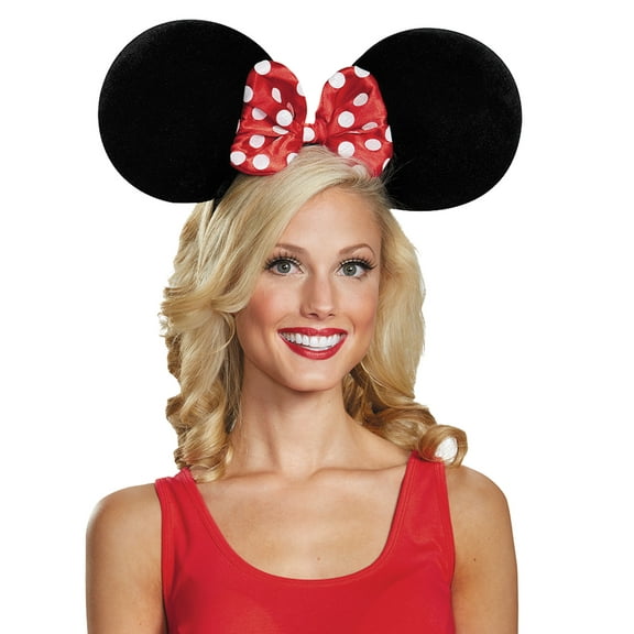 Adult Oversized Minnie Mouse Ears – Disney Halloween Accessory for Costumes