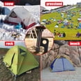 thumbnail image 3 of Mistaha Durable Forged Steel Tent Stakes - 8-Pack Black Camping Pegs Set with Various Length Options, 3 of 6